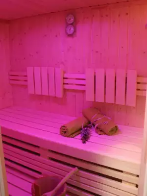 Die Sauna in der Pension Schweinsberg