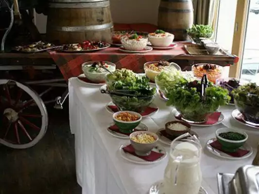 Das Buffet im Restaurant vom Alpin Center Sustenpass